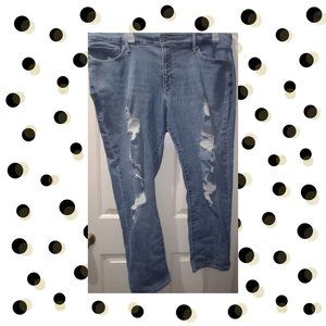 LEVI’S 311 plus size shaping distressed skinny jeans 24W